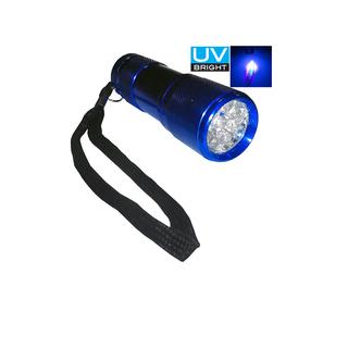 Aluminium Torch UV 9 LEDS Pregio 18-1020