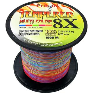 Braid Lines Tempered Multicolor 8x Braid 1000m Pregio 2619