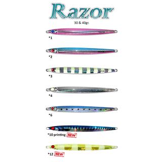 Fishing Pilkers Pregio Razor 20 30 & 40gr